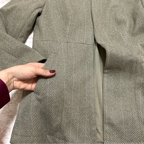 Woolen Herringbone Blazer Jacket - Picture 9 of 12